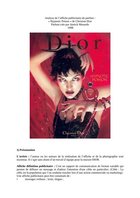 pdf fiche produit parfum dior